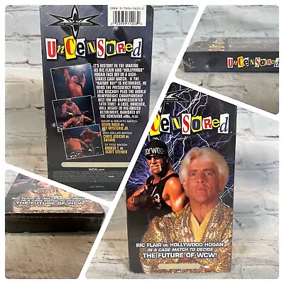 WCW Uncensored 1999 VHS PPV New & Sealed Ric Flair Hulk Hogan Booker T See Video • $258.79