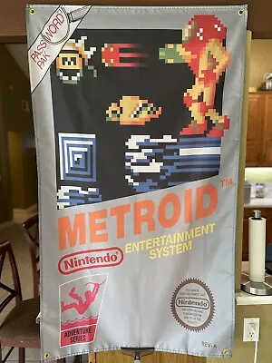 Metroid 5ft Flag Nintendo NES 1987 Banner Poster Samus • $30