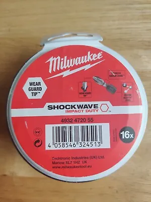 £11.20 • Buy Milwaukee Shockwave-Impact Duty Puck 16 Piece Bit Set, Brand New & Sealed
