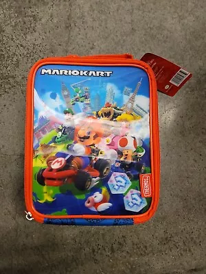 MARIOKART MARIO LUIGI 3D Thermos® Kids PVC-Free Insulated Lunch Box Tote Bag NWT • $17.99