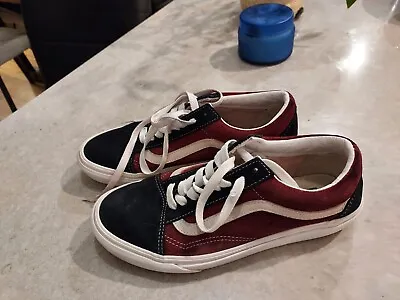 VANS | Women's US 9 Men's 7.5 EUR 40 Old Skool Sneakers Skate Shoes Maroon/Black • $39.95