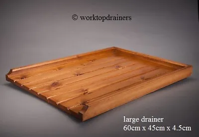 £42 • Buy LARGE Wooden Pine Worktop Draining Board For A Belfast/Butler Sink Medium Finish