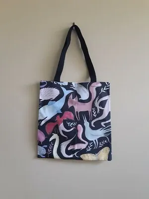 Ethical New La Casita De Wendy Zoologie Animal Novelty Print Canvas Tote Black • $75