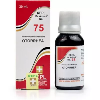 REPL Dr. Advice No 75 (Otorrhea) (30ml) Catarrh (Discharge) Of Middle Ear Pain  • $9.99