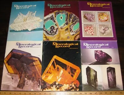 MINERALOGICAL RECORD MAGAZINE 1974 Vol 5 All 6 Issues Complete Mineralogy Mining • $59.95