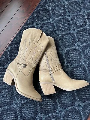 Piedrangular Mexico 100% Leather Boots - Sz 24 Mx • $175