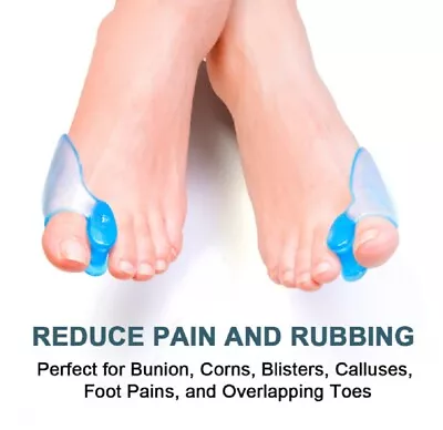 1-Pair Silicone Gel Bunion Corrector & Toe Separator - Orthotic Pain Relief • $6.30