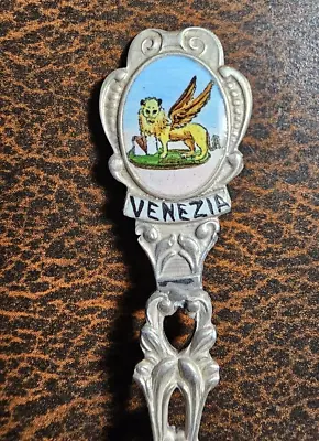 Venezia Italy 800 Silver St. Marks Lion Souvenir Spoon Griffin • $2.49