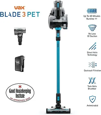 VAX Blade 3 Pet CLSV-B3KP Cordless Vacuum Cleaner – Graphite & Blue - BRAND NEW! • £159