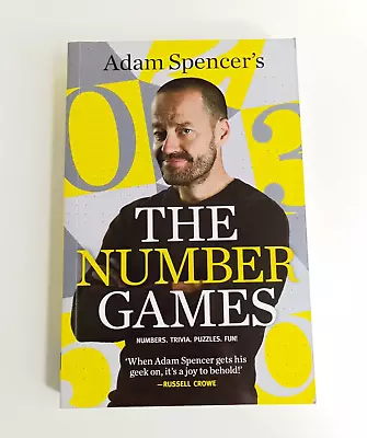 Adam Spencer's The Number Games Paperback Book Numbers Trivia Puzzles Fun • $19