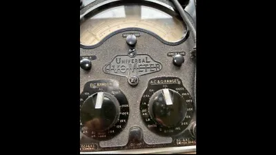 Vintage Universal Avometer Model 8 & Leather Case. • £60