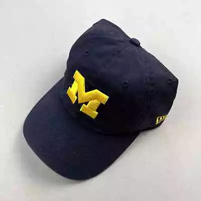Michigan Wolverines Hat Cap Strapback Navy Blue New Era University Adjustable • $17.99
