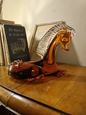 £149.99 • Buy Vintage Murano Art Glass Recumbent Horse Figurine