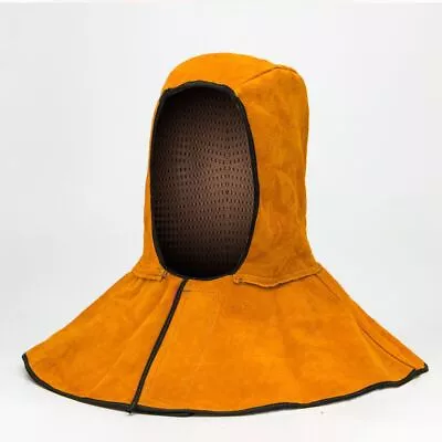 Flame Resistant Cow Leather Welding Hood  Welder Protection • $33.08