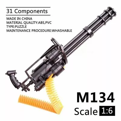 1/6 Scale M134 Mini Gun Gatling Machine TERMINATOR Funny Toy Gun Model Kids Gift • $13.87