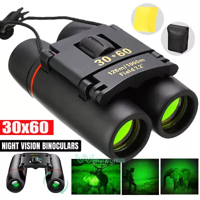 High Power Military Army 60mm 30x60 Night Vision Binoculars Goggles Hunting+Case • $18.11