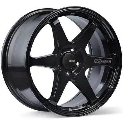 Enkei T6R 17x9 40mm Offset 5x114.3 Bolt Pattern 72.6 Bore Gloss Black Wheel • $236.25