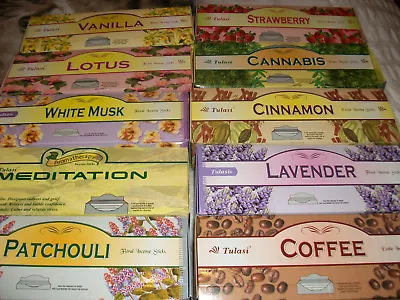 Tulasi Incense Sticks - 6 Boxes X 20 Sticks = Total 120 Sticks • £6.25