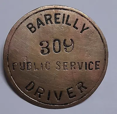 British India Army 309 Public Service Bareilly Driver Badge 6x6cm • $19.99