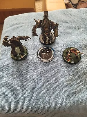 3 Unique/Rare Mage Knight Miniatures: Whitehawk. Broadoak. Steam Mauler. Lot Set • $20