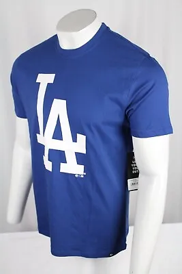 Los Angeles Dodgers T Shirt 47 Brand Big Logo Short Sleeve Men's Large Blue • $15.29