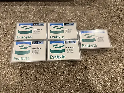 Lot Of 5 NEW Exabyte 8mm Cleaning Tape Cartridges ExaTape Premium Sealed • $149