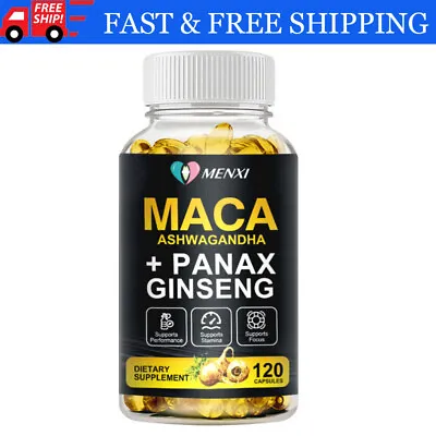 Maca Root Capsules 10000mg BlackRedYellow Maca Extract With Ashwagandha Pills • $13.89