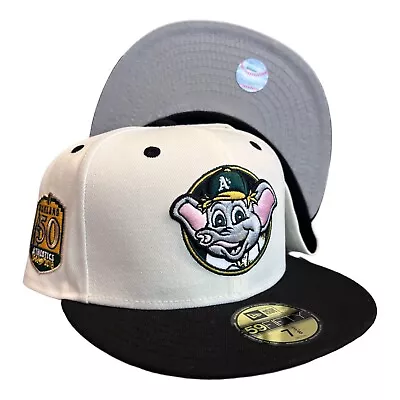 New Era Oakland Athletics Stomper Mascot Pack 59FIFTY Fitted Hat Cap 7 3/8 • $64.94