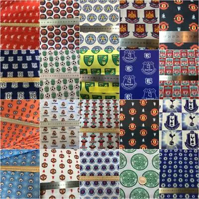 £12 • Buy Football  Print Craft Fabric 50cm!! X 140cm Man United Liverpool Chelsea Spurs