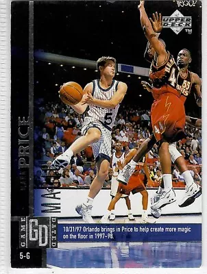 Mark Price 1997-98 Upper Deck #271 Orlando Magic Game Dated • $0.99