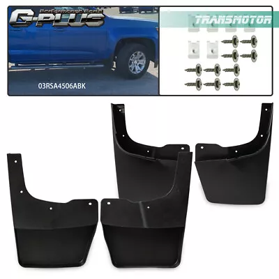 Front+Rear Mud Flaps Splash Guards W/o Fender Flare Fit For 15-21 Chevy Colorado • $21.62
