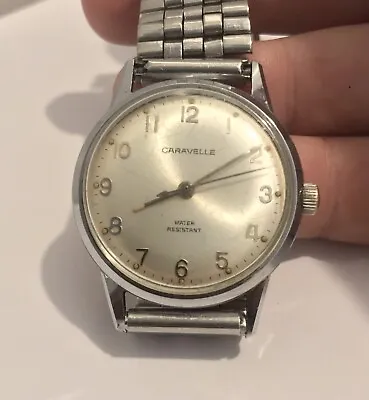 $50 • Buy Vintage 1970 Bulova Caravelle 11DP 17j 32mm Men’s Watch ( Works Great )