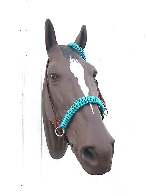 Horse Leather And Paracord Bitless Bridle Side Pull Hackamore • $80