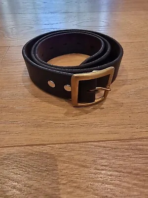 Stevenson Overall Co Garrison Leather Belt Black Size 32 • $149