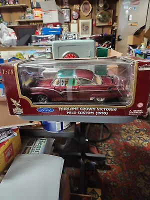 Road Legends 1955 Ford Fairlane Crown Victoria See-Thru Diecast Car 1:18 NIB • $32.99