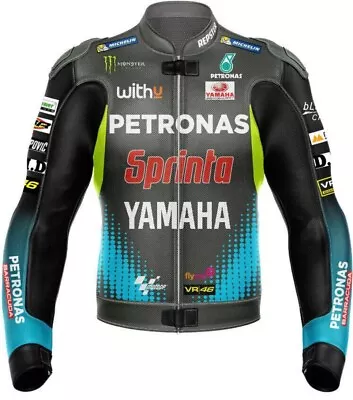 Brand New Yamaha Petronas Motorbike Leather Racing Jacket Ce Approved • £155