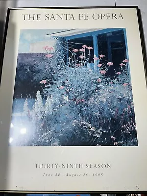 The Santa Fe Opera Art Poster With Frame. 39th Season 1995 • $80