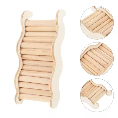 Wooden Hamster Ladder Parakeets Standing Toys • £9.95