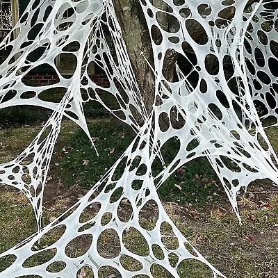 Spider Web Fabric  Halloween Decoration Stretchy Craft Cobweb  Party 15mt • £12.99