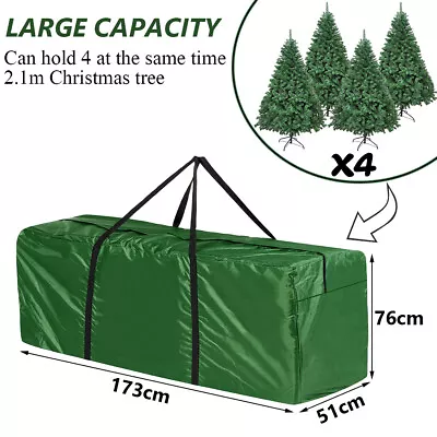 Christmas Tree Storage Bag Storage BoxXmas Tree Storage Waterproof Organiser 9ft • $23.95