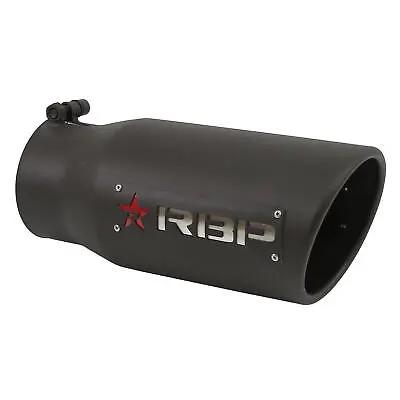 Rbp Universal Stainless Steel Black Exhaust Muffler 5  Slant Tip For Truck Jeep • $34.95