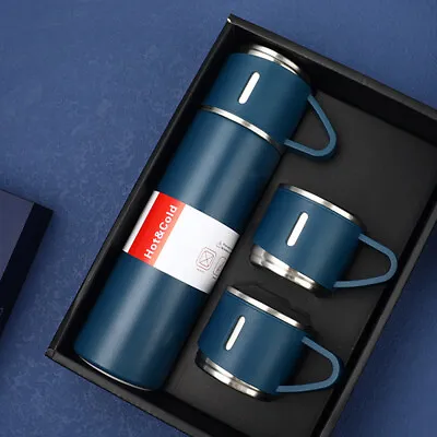 $25.64 • Buy 500ml Travel Coffee Mug Stainless Steel Thermos Tumbler Cup Vacuum Flask AU