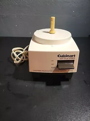 Cuisinart Little Pro Food Processor W/ Pulse Replacement Motor Base - Tested • $18