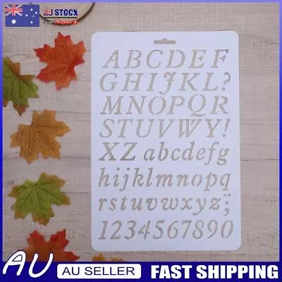 Lettering Stencil Letter Alphabet Stencils Painting Paper Craft Number Word • $7.49