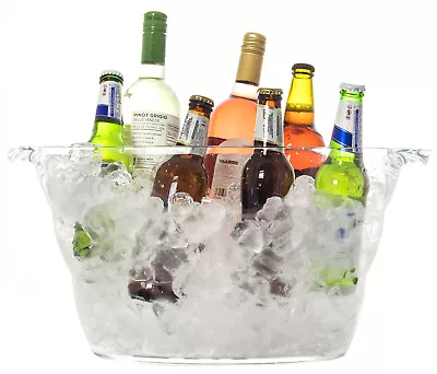 Andes Large 12L Acrylic Ice Bucket Champagne Wine Beer Drinks Cooler • £19.99