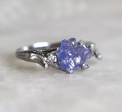 Stromi Raw Natural Tanzanite Ring Unique Tanzanite Ring December Birthstone • £134.76