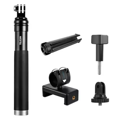 TELESIN Handheld Extendable Selfie Stick Monopod  Alloy Adjustable F8W7 • £23.32