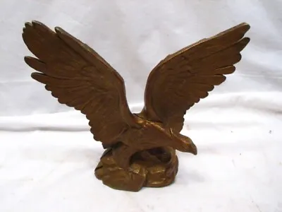 Cast Metal American Bald Eagle Desk Mantle Figure Spread Wing Sculpture Statue • $79.99