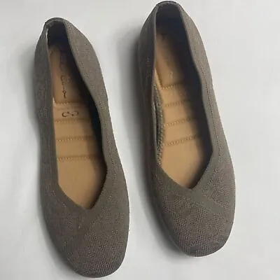 New Me Too Hart Flat Women Slip On Taupe Cheetah Print Ballet Flats Size 8 • $55