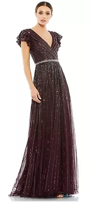 Nwt Mac Duggal Blackberry Beautiful Princess Dress! Prom! Size 4 $698 Stunning! • $149